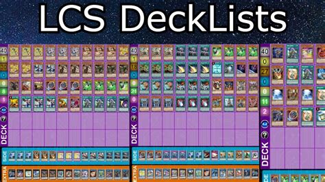 yu gi oh deck list sheet.